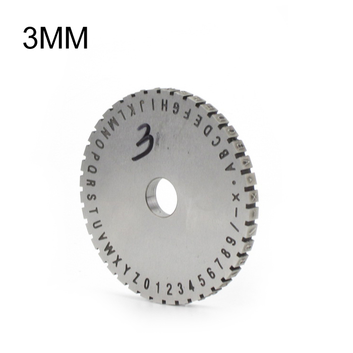 Letter Wheel For Semi-automatic Deboss Stamping Machine Dog Tag Metal Embosser