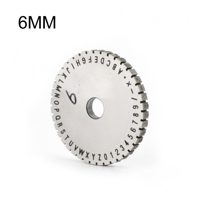 Letter Wheel For Semi-automatic Deboss Stamping Machine Dog Tag Metal Embosser