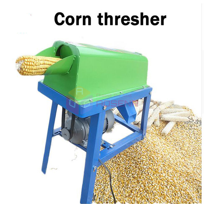 2v Farm Electric Corn Thresher Maize Sheller Threshing Stripping Machine Ebay